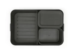 Brabantia Make & Take Bento Lunchbox Large, Kunststof Dark Grey -Brabantia Make Take Lunch Box Bento Large Dark Grey 8710755203480 Brabantia 300dpi 6000x4500px 6 NR 27954