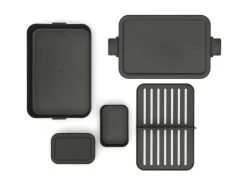 Brabantia Make & Take Bento Lunchbox Large, Kunststof Dark Grey -Brabantia Make Take Lunch Box Bento Large Dark Grey 8710755203480 Brabantia 300dpi 8000x6000px 6 NR 27956