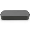 Brabantia Make & Take Lunchbox Plat, Kunststof Dark Grey -Brabantia Make Take Lunch Box Flat Plastic Dark Grey 8710755202704 Brabantia 300dpi 6000x4500px 6 NR 27907