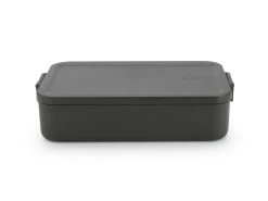 Brabantia Make & Take Lunchbox Large, Kunststof Dark Grey -Brabantia Make Take Lunch Box Large Plastic Dark Grey 8710755203060 Brabantia 300dpi 6000x4500px 6 NR 27928