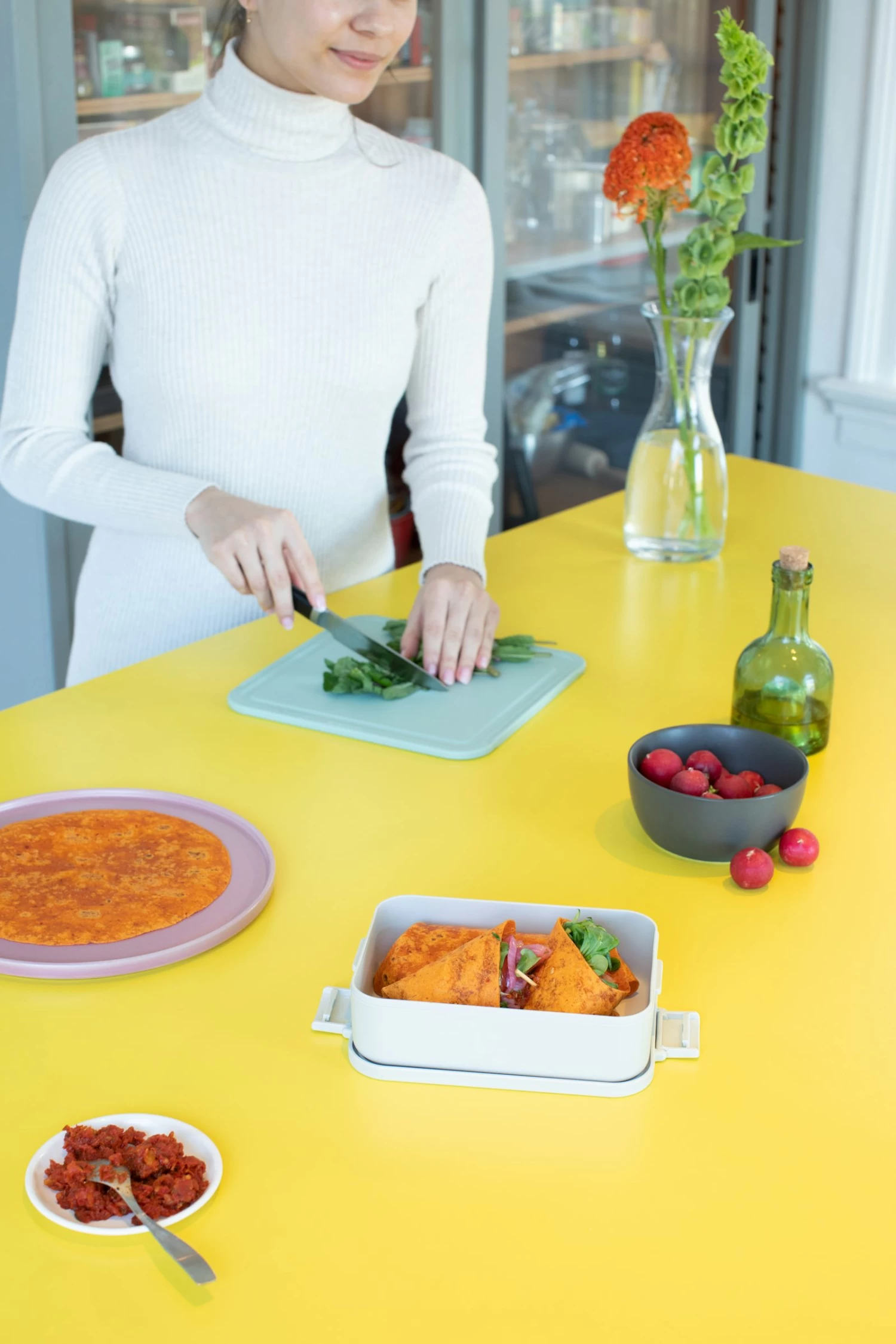 Brabantia Make & Take Lunchbox Medium, Kunststof Light Grey 4 Brabantia Make & Take Lunchbox Medium, Kunststof Light Grey - Afbeelding 2