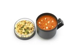 Brabantia Make & Take Soepbeker 0,6 Liter, Kunststof Dark Grey -Brabantia Make Take Soup Mug 0.6L Dark Grey 8710755203824 Brabantia 300dpi 1772x1281px 6 NR 28817