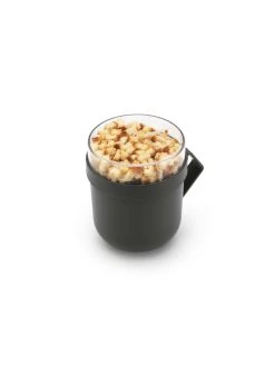 Brabantia Make & Take Soepbeker 0,6 Liter, Kunststof Dark Grey -Brabantia Make Take Soup Mug 0.6L Dark Grey 8710755203824 Brabantia 300dpi 4500x6000px 6 NR 27994