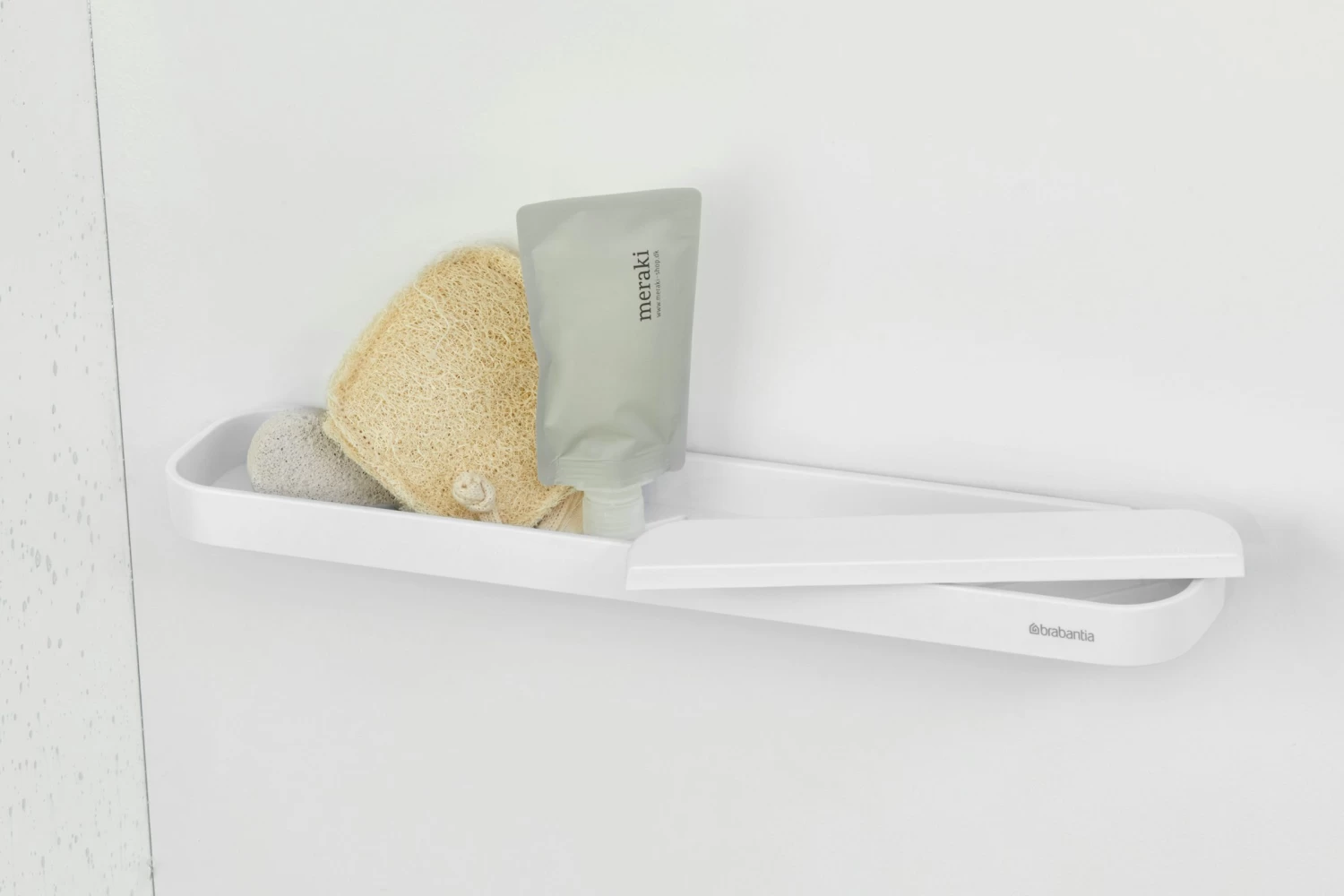 Brabantia Mindset Doucheplanchet Met Wisser White 7 Brabantia Mindset Doucheplanchet Met Wisser White - Afbeelding 5