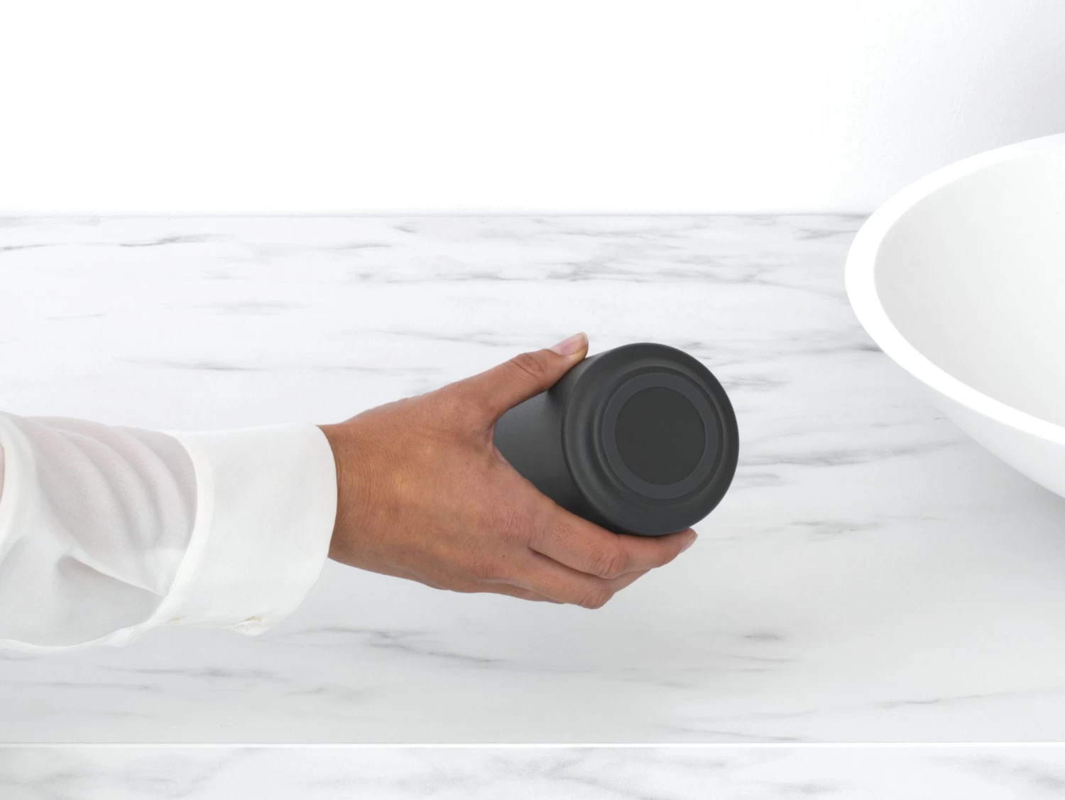 Brabantia Mindset Opbergpotje Mineral Infinite Grey 3 Brabantia Mindset Opbergpotje Mineral Infinite Grey