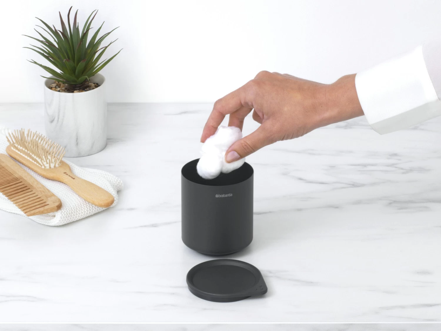 Brabantia Mindset Opbergpotje Mineral Infinite Grey 5 Brabantia Mindset Opbergpotje Mineral Infinite Grey - Afbeelding 3