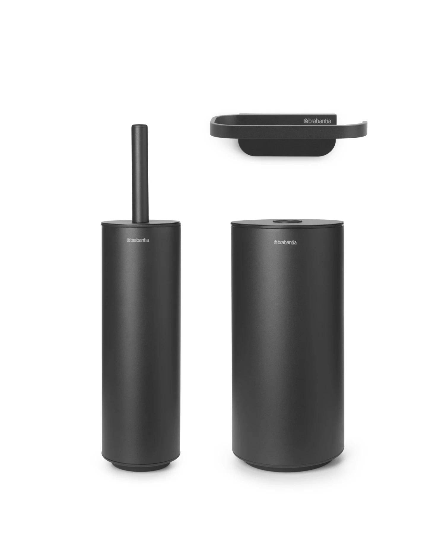 Brabantia Mindset Toiletaccessoires Set Van 3 Mineral Infinite Grey 3 Brabantia Mindset Toiletaccessoires Set Van 3 Mineral Infinite Grey