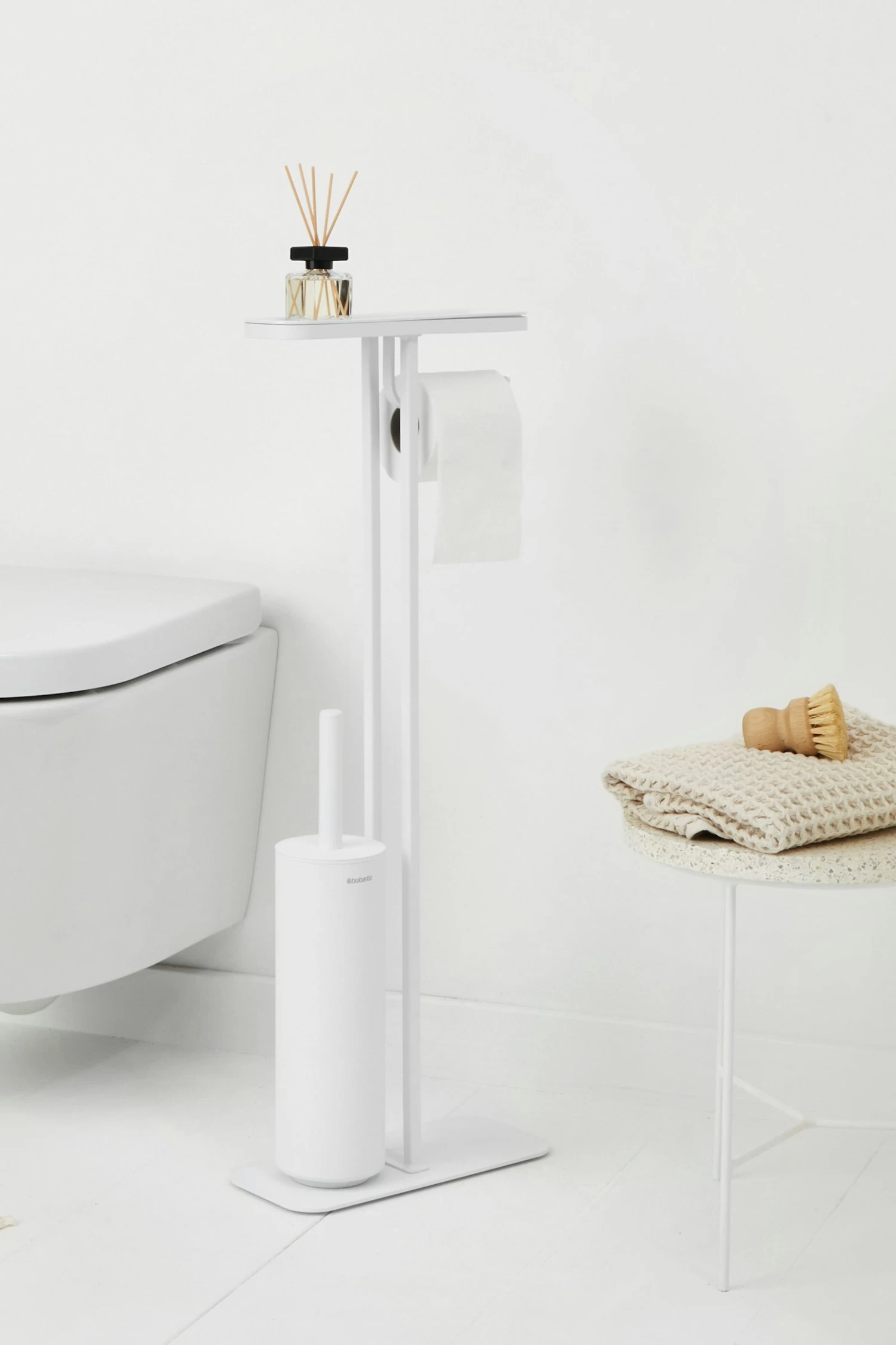 Brabantia Mindset Toiletbutler Mineral Infinite White 3 Brabantia Mindset Toiletbutler Mineral Infinite White