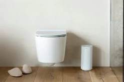 Brabantia Mindset Reserverolhouder Mineral Infinite White -Brabantia MindSet Toilet Roll Dispenser Mineral Fresh White 8710755303180 Brabantia 96dpi 6720x4480px 6 NR 27050