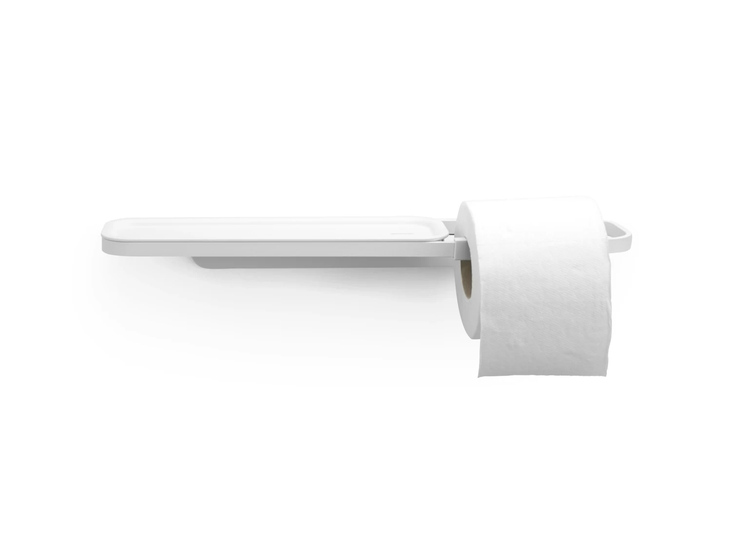 Brabantia Mindset Toiletrolhouder Met Plankje Mineral Infinite White 4 Brabantia Mindset Toiletrolhouder Met Plankje Mineral Infinite White - Afbeelding 2
