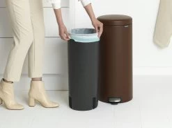Brabantia Newicon Pedaalemmer 30L Mineral Cosy Brown -Brabantia NewIcon Pedal Bin 30L Mineral Cosy Brown 8710755208607 Brabantia 300dpi 4291x3218px 6 NR 27220