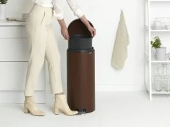 Brabantia Newicon Pedaalemmer 30L Mineral Cosy Brown -Brabantia NewIcon Pedal Bin 30L Mineral Cosy Brown 8710755208607 Brabantia 300dpi 5393x4045px 6 NR 27218