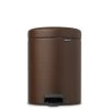 Brabantia Pedaalemmer Newlcon 3 Liter Mineral Cosy Brown -Brabantia NewIcon Pedal Bin 3L Mineral Cosy Brown 8710755208522 Brabantia 72dpi 3500x4500px 6 NR 26479