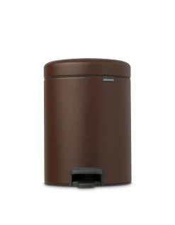 Brabantia Pedaalemmer Newlcon 5 Liter Mineral Cosy Brown