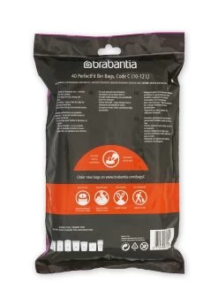 Brabantia Afvalzak C 10-12 Liter 40 Stuks -Brabantia PerfectFit Bags Code C 10 12L 40 Bags White 8710755137945 Brabantia 300dpi 5000x7000px 6 NR 25627
