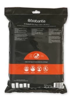 Brabantia Afvalzak L 45 Liter 40 Stuks 10 Brabantia Afvalzak L 45 Liter 40 Stuks -Brabantia PerfectFit Bags Code L 40 45L 40 Bags White 8710755138645 Brabantia 300dpi 5000x7000px 6 NR 25531