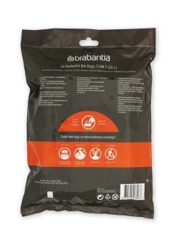 Brabantia Perfectfit Afvalzak Code Y 20 Liter 40 Stuks -Brabantia PerfectFit Bags Code Y 20L 40 Bags White 8710755138263 Brabantia 300dpi 5000x7000px 6 NR 25415