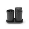Brabantia Badkameraccessoires Set Van 3 Dark Grey 2 Brabantia Badkameraccessoires Set Van 3 Dark Grey -Brabantia ReNew Bathroom Accessory set of 3 Dark Grey 8710755280368 Brabantia 300dpi 4700x5000px 6 NR 22193