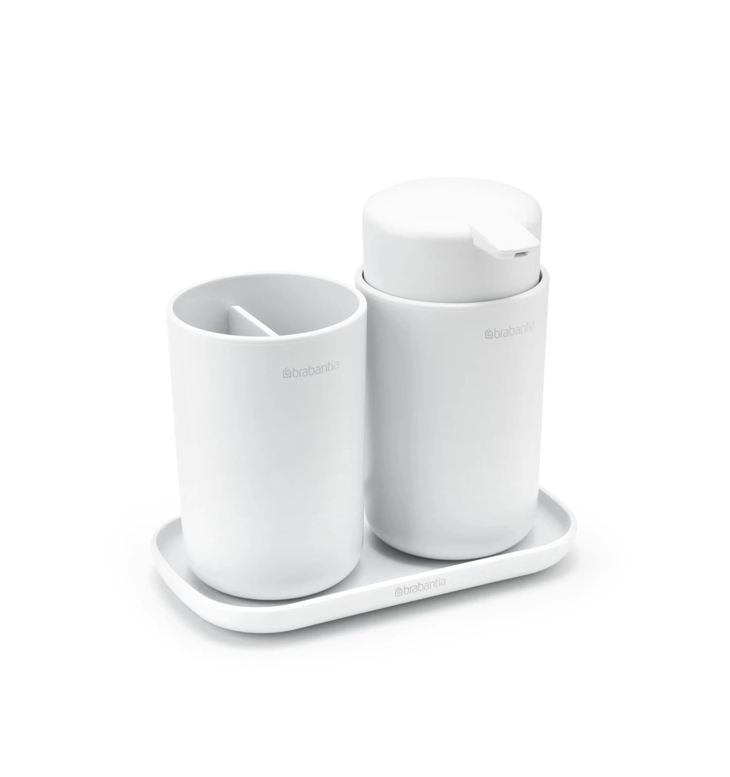 Brabantia Badkameraccessoires Set Van 3 Wit 4 Brabantia Badkameraccessoires Set Van 3 Wit - Afbeelding 2