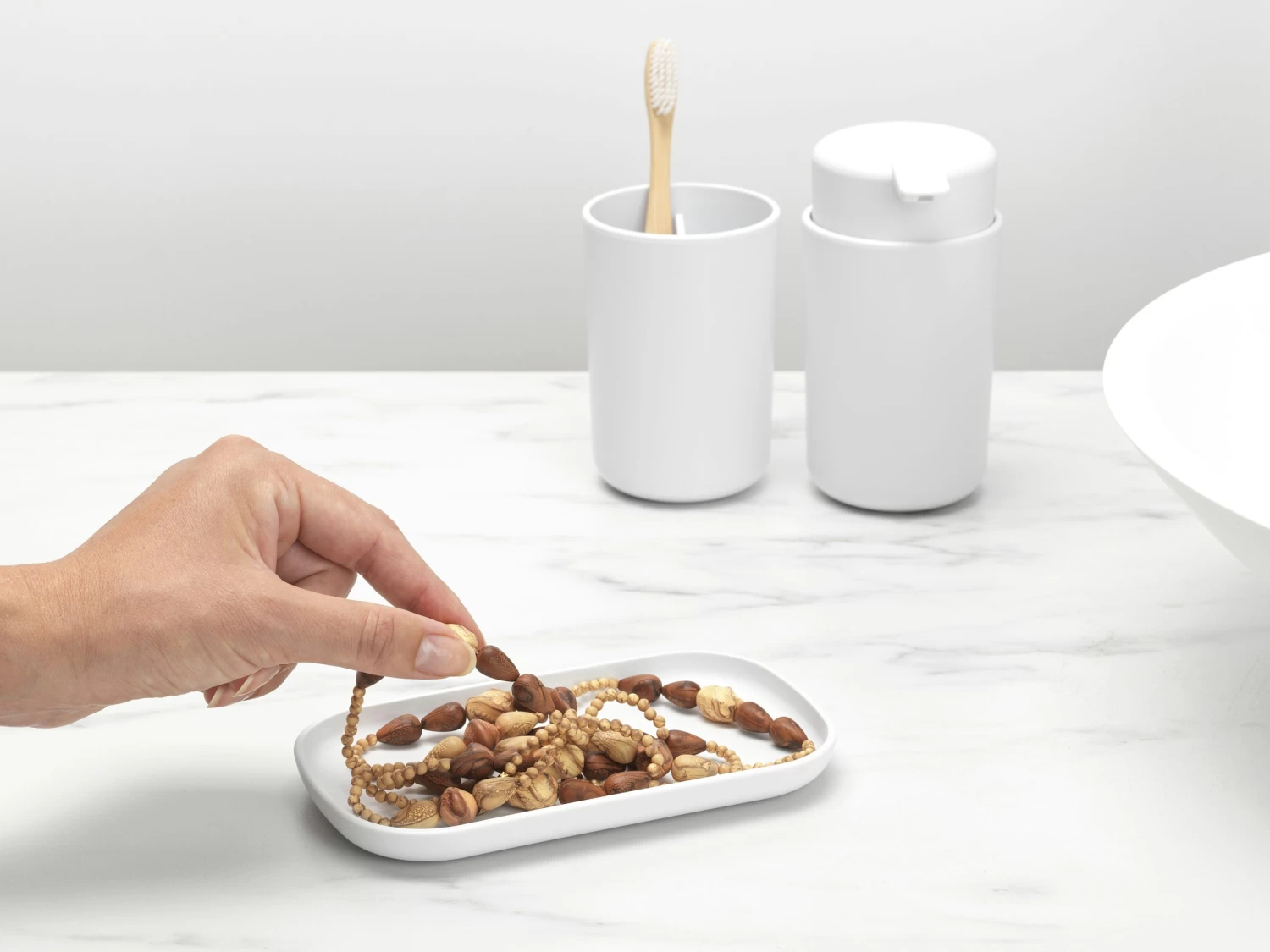 Brabantia Badkameraccessoires Set Van 3 Wit 8 Brabantia Badkameraccessoires Set Van 3 Wit - Afbeelding 6