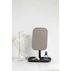 Brabantia Spiegel Met Accessoire Schaal Dark Grey -Brabantia ReNew Mirror with Storage Tray Dark Grey 8710755280702 Brabantia 96dpi 1000x1000px 7 NR 22472