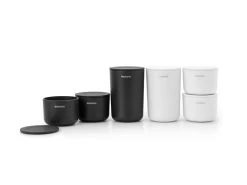 Brabantia Opbergbakjes Set Van 3 Dark Grey -Brabantia ReNew Storage Pots set of 3 Dark Grey 8710755281303 Brabantia 96dpi 1000x750px 7 NR 22036