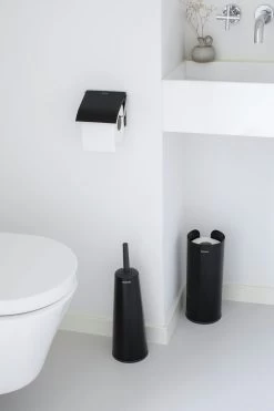 Brabantia Toiletacc Set Matt Black -Brabantia ReNew Toilet Accessory Set of 3 Matt Black 8710755280603 Brabantia 300dpi 4480x6720px 6 NR 20608