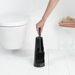 Brabantia Toiletborstel Met Houder Zwart 9 Brabantia Toiletborstel Met Houder Zwart -Brabantia ReNew Toilet Brush and Holder Matt Black 8710755108587 Brabantia 300dpi 5290x5290px 6 NR 19964