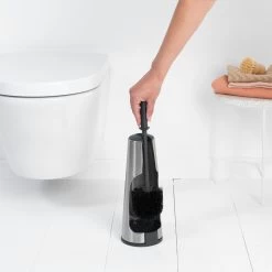 Brabantia Toiletborstel Met Houder Matt Steel -Brabantia ReNew Toilet Brush and Holder Matt Steel 8710755385285 Brabantia 96dpi 1000x1000px 7 NR 20621