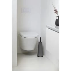 Brabantia Toiletborstel Met Houder Platinum 16 Brabantia Toiletborstel Met Houder Platinum -Brabantia ReNew Toilet Brush and Holder Platinum 8710755477324 Brabantia 96dpi 1000x1000px 7 NR 19447