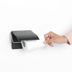 Brabantia -Brabantia ReNew Toilet Roll Holder Matt Black 8710755108600 Brabantia 300dpi 5051x5051px 6 NR 19970