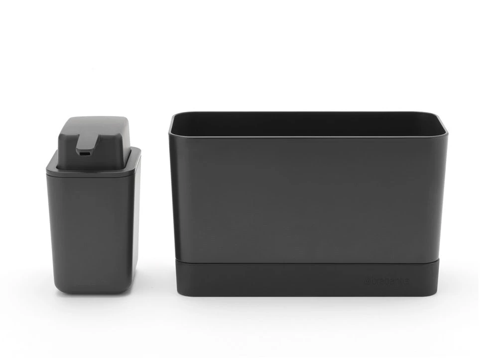 Brabantia Aanrechtbakjesset Dark Grey 3 Brabantia Aanrechtbakjesset Dark Grey