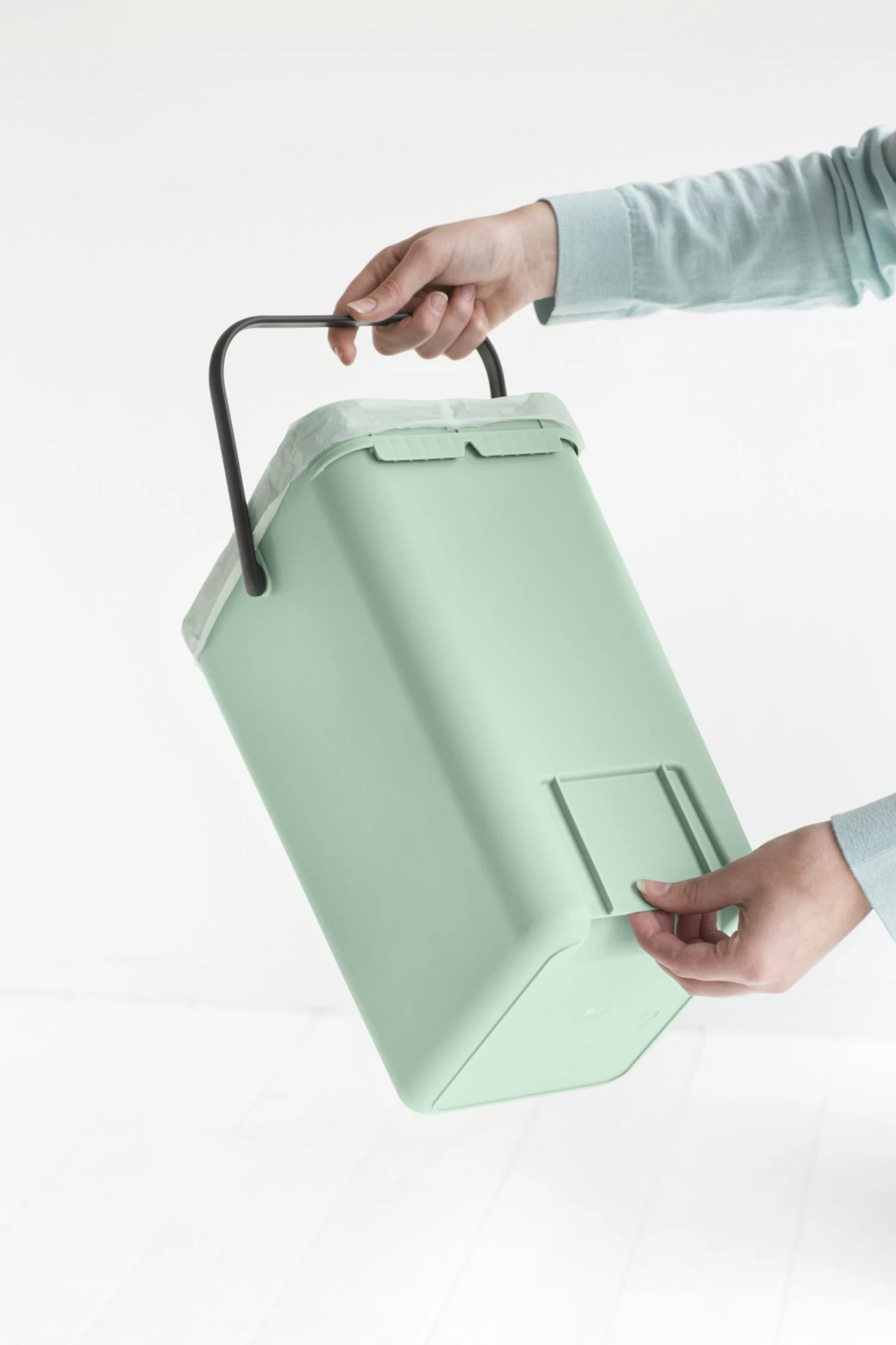 Brabantia Sort & Go Afvalemmer 12L Jade Green 10 Brabantia Sort & Go Afvalemmer 12L Jade Green - Afbeelding 8