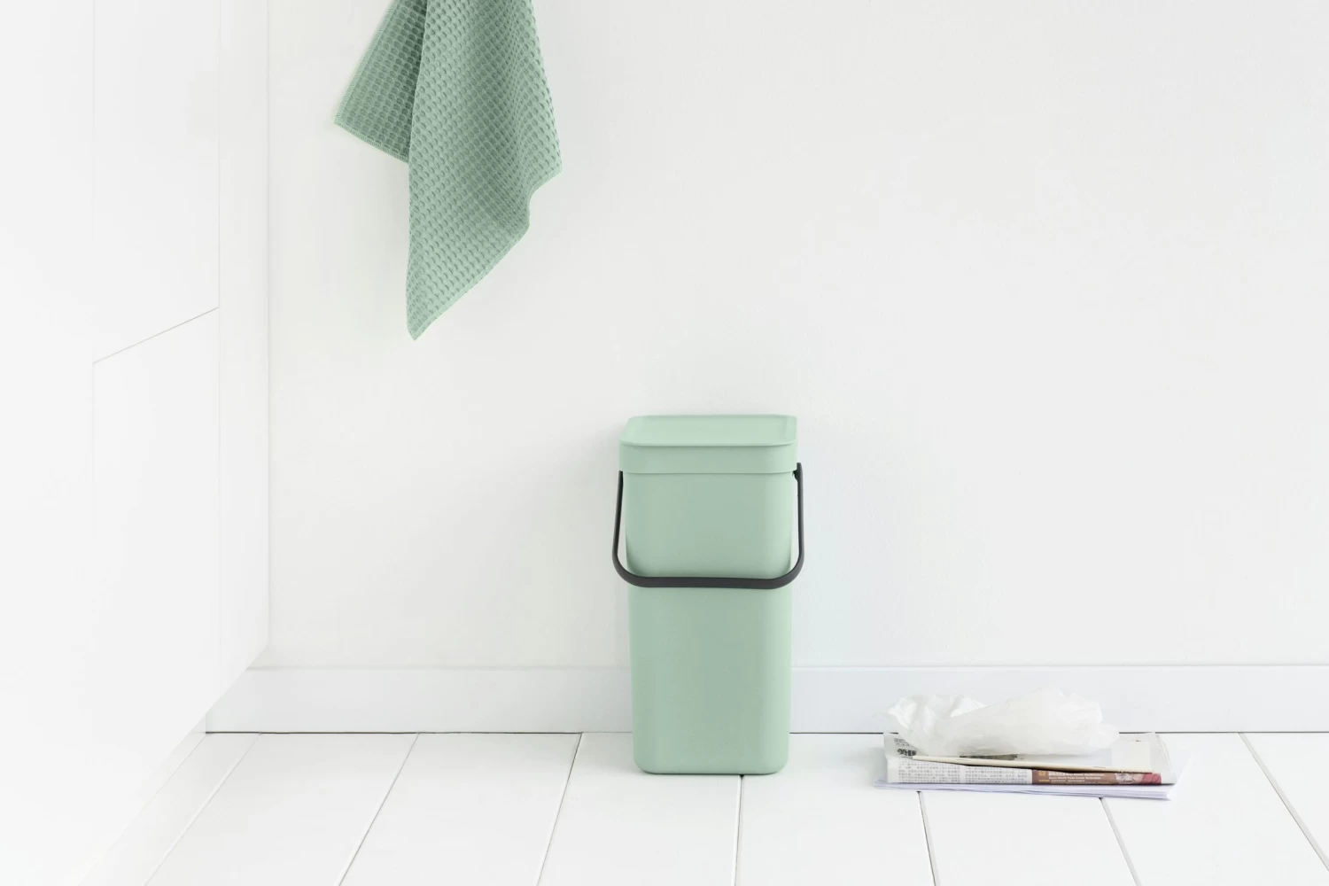 Brabantia Sort & Go Afvalemmer 12L Jade Green 6 Brabantia Sort & Go Afvalemmer 12L Jade Green - Afbeelding 4