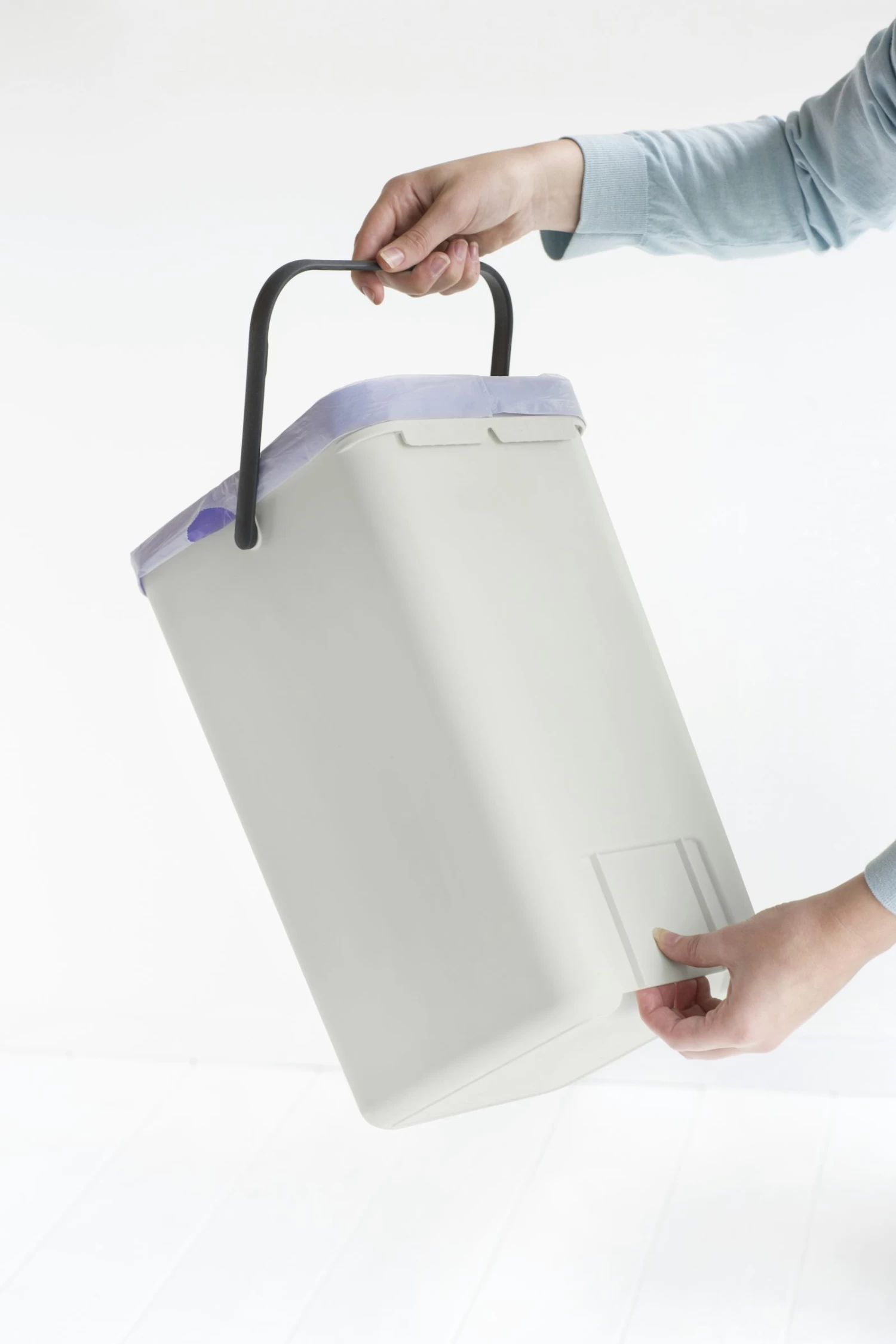 Brabantia Sort En Go Afvalemmer 12 Liter Light Grey 6 Brabantia Sort En Go Afvalemmer 12 Liter Light Grey - Afbeelding 4