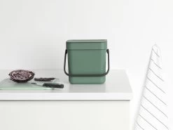Brabantia Sort & Go Afvalemmer 6 Liter Fir Green -Brabantia Sort Go Waste Bin 3L Fir Green 8710755129865 Brabantia 300dpi 5826x4369px 6 NR 21380