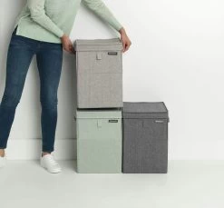 Brabantia Wasbox Stapelbaar 35 Liter Green -Brabantia Stackable Laundry Box 35L Green 8710755120466 Brabantia 300dpi 5304x4921px 6 NR 13972