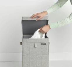 Brabantia Wasbox Stapelbaar 35 Liter Grey -Brabantia Stackable Laundry Box 35L Grey 8710755120428 Brabantia 300dpi 5595x5166px 6 NR 13950