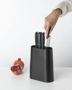 Brabantia Tasty+ Messenblok Plus 5 Messen Dark Grey