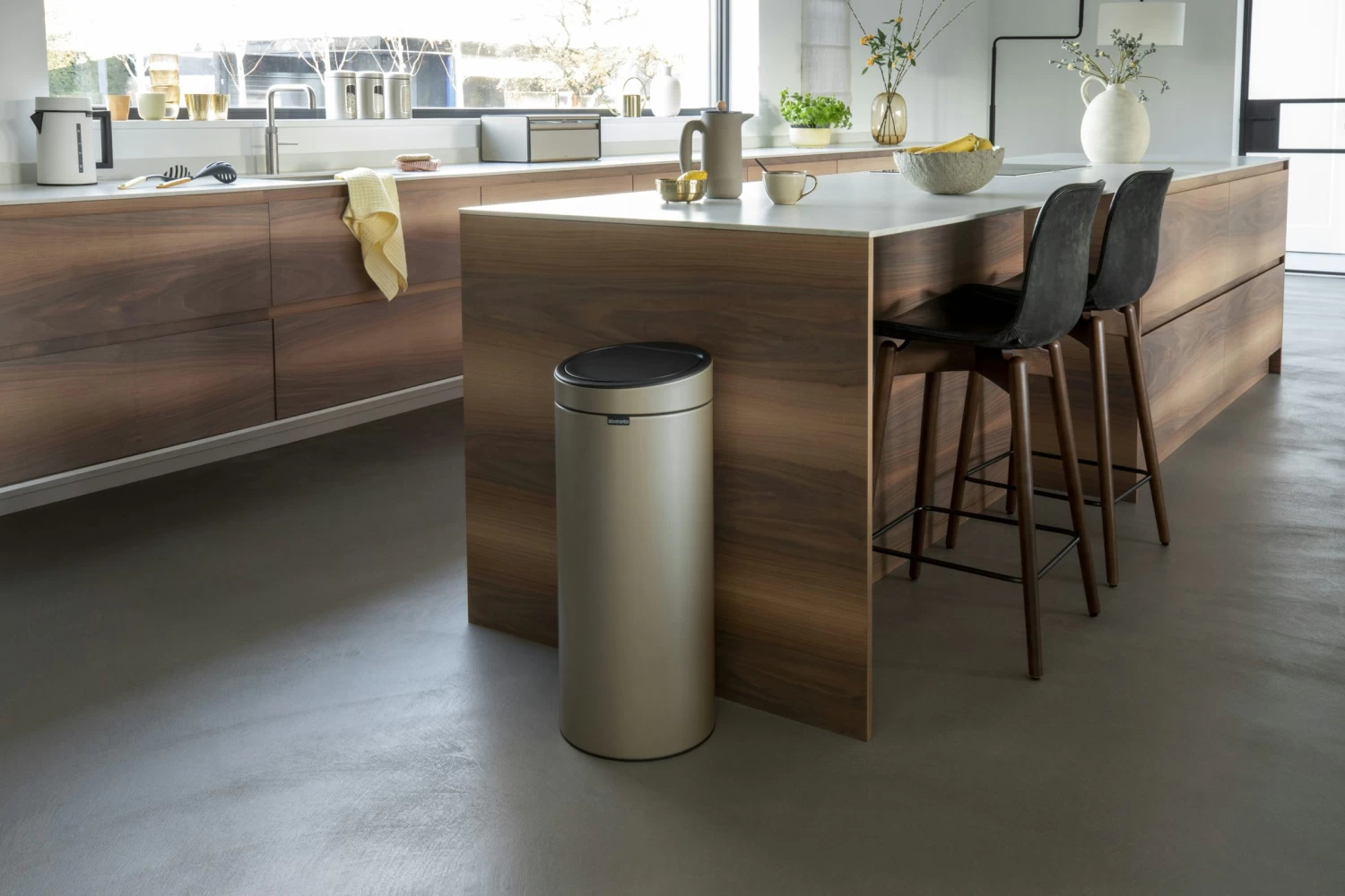 Brabantia Touch Bin 30 Liter Champagne 3 Brabantia Touch Bin 30 Liter Champagne