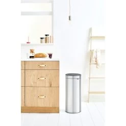 Brabantia Touch Bin New 30 Liter Matt Steel -Brabantia Touch Bin New 30L Matt Steel 8710755115349 Brabantia 96dpi 1000x1000px 7 NR 13391