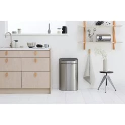 Brabantia Touch Bin New Matt Steel 40 Liter -Brabantia Touch Bin New 40L Matt Steel 8710755114823 Brabantia 96dpi 1000x1000px 7 NR 13301