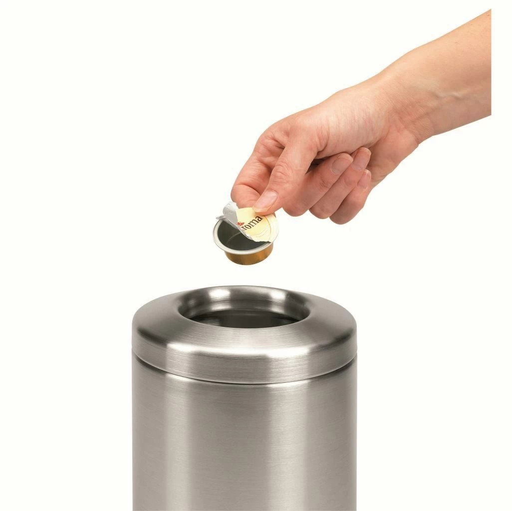 Brabantia Tafelafvalbakje Matt Steel 4 Brabantia Tafelafvalbakje Matt Steel - Afbeelding 2